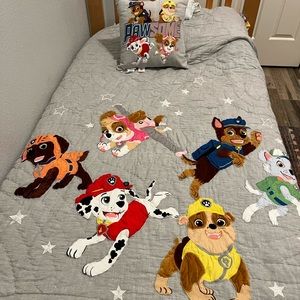 Paw Patrol Bed Set (Sheets, Quilt, Decorative Pillows)